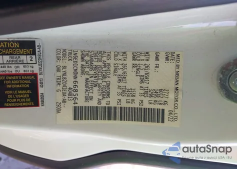 2022 Nissan Frontier King Cab Sv 4X4 from USA, damaged, VIN 1N6ED1CM0NN668564